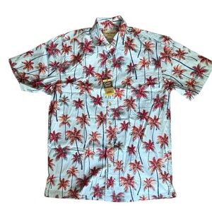 Cooke Street Honolulu Size SMen’s 100% Cotton Floral Hawaiian Shirt